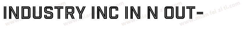 Industry Inc In N Out字体转换